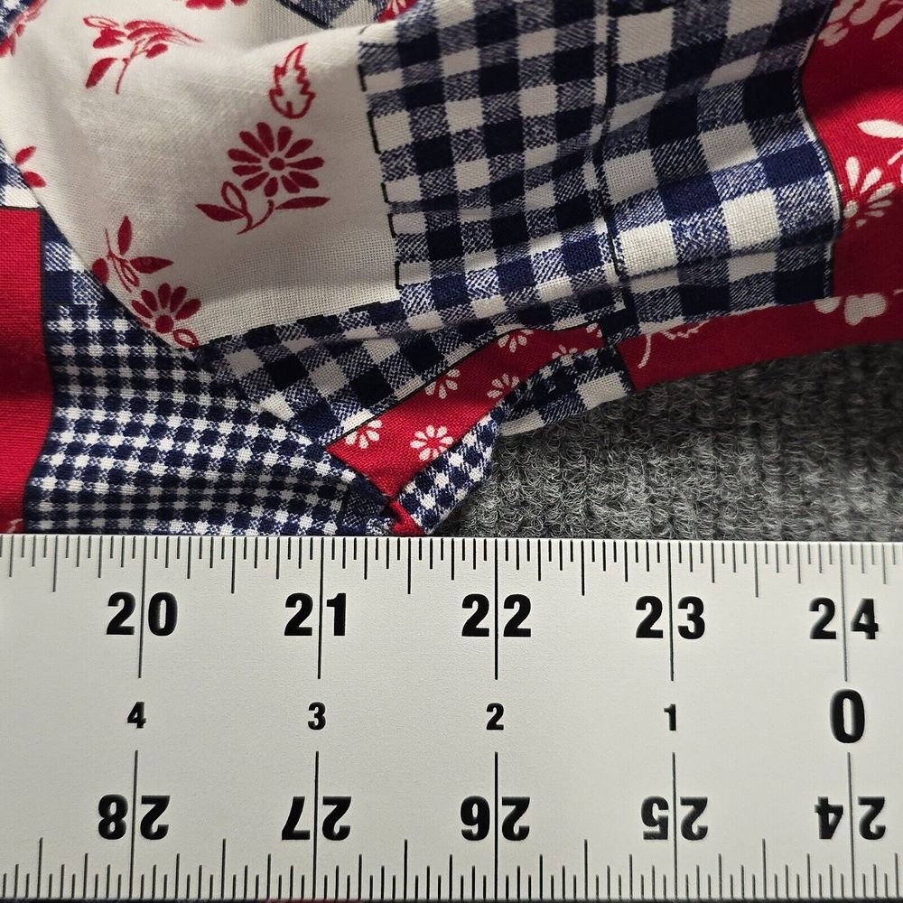 Vintage Tumbleweeds‎ Patchwork Button-Up Shirt Floral Gingham Women's M - Picture 6 of 8